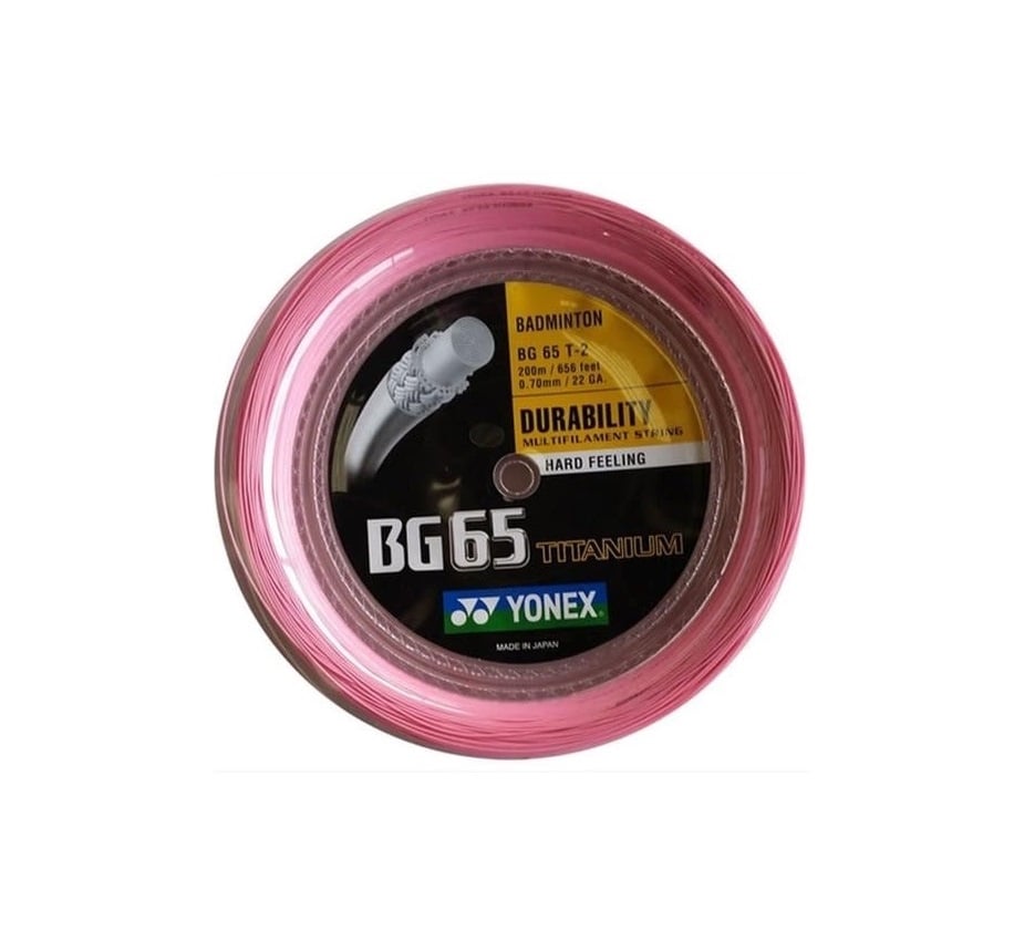 Yonex BG65 Titanium Rol Roze