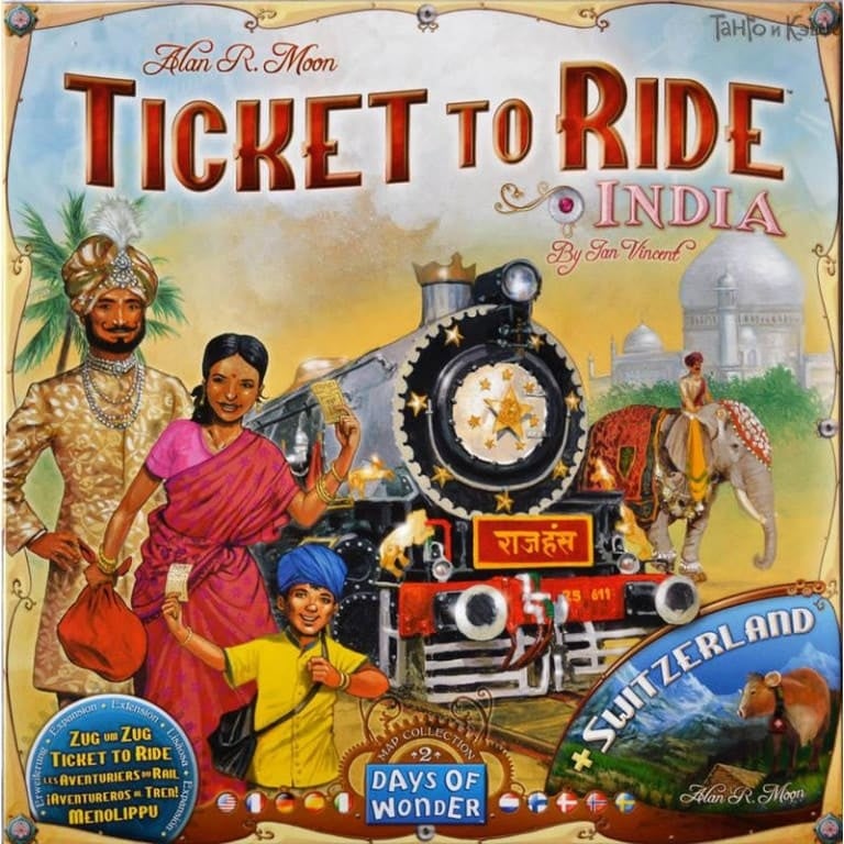 Ticket to Ride India/Zwitserland