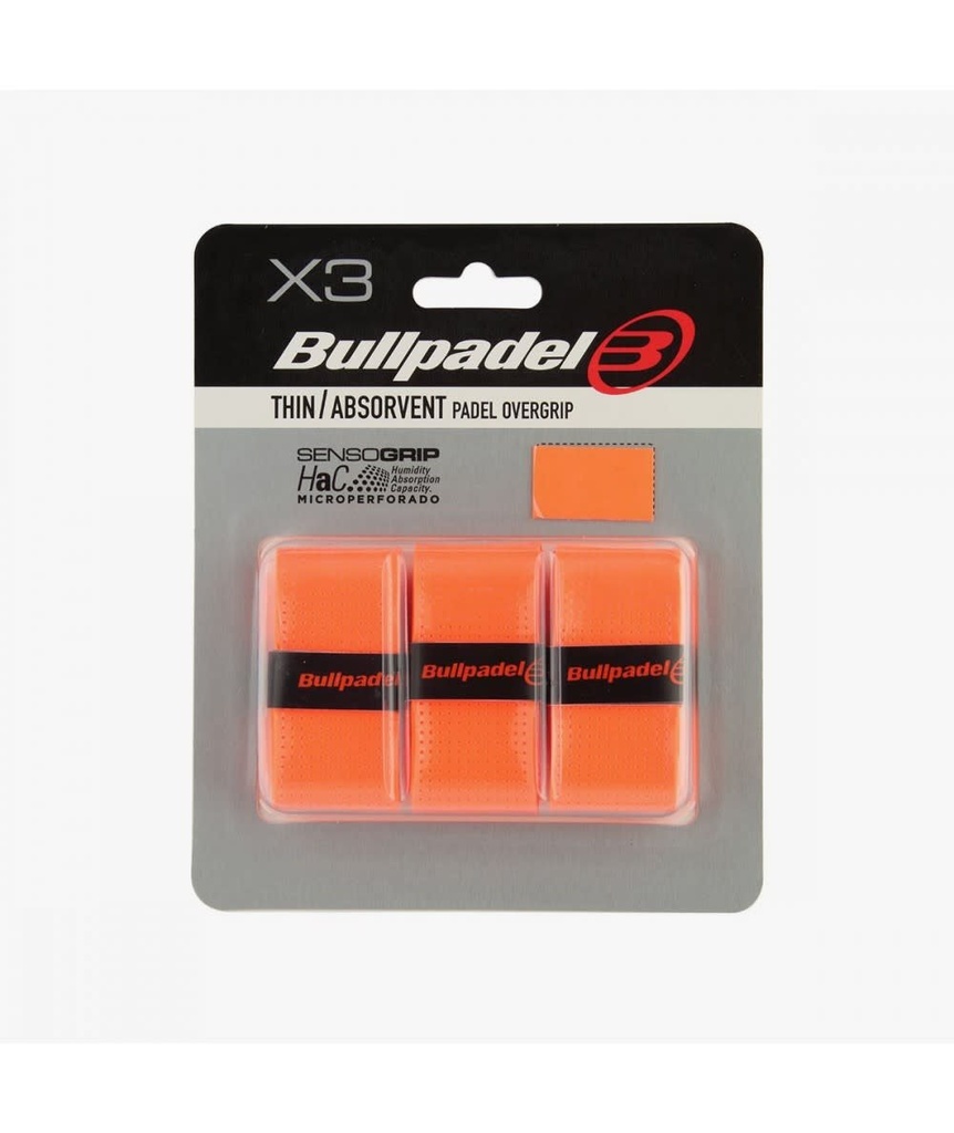Bullpadel overgrip (oranje) 3pcs