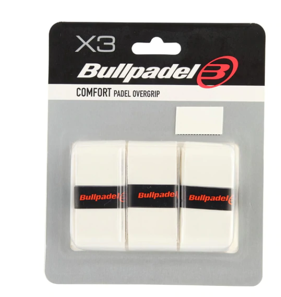 Bullpadel overgrip (wit) 3pcs