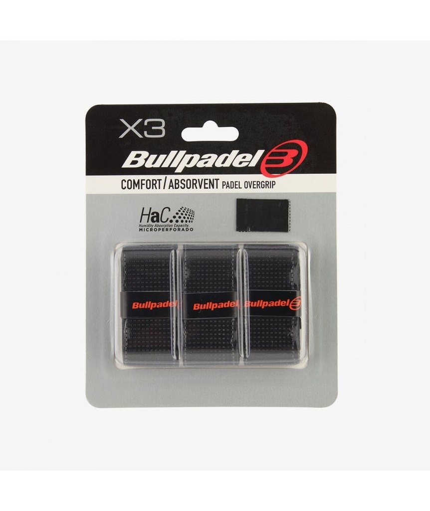 Bullpadel overgrip (Zwart) 3pcs
