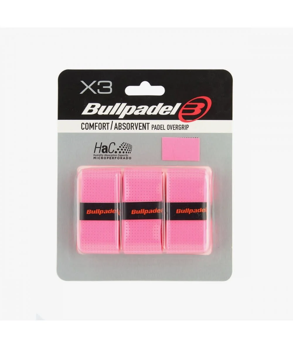 Bullpadel overgrip (roze) 3pcs