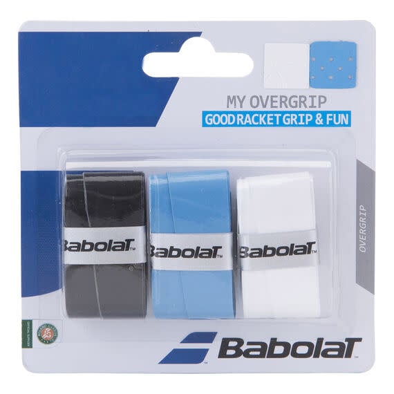 Babolat My Overgrip X3 (blauw- zwart - wit)