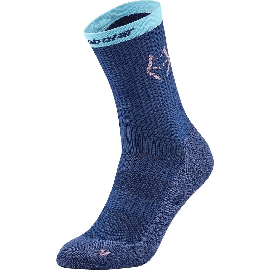 Babolat Mid-Calf socks Lebron Estate Blue/Cyan Blue