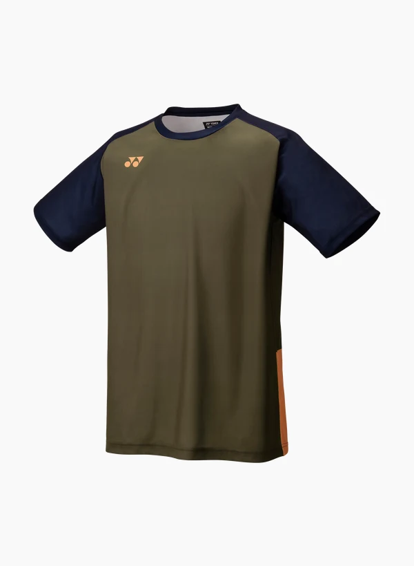 Yonex Men's Crew Neck Shirt 16745EX Oil Brown