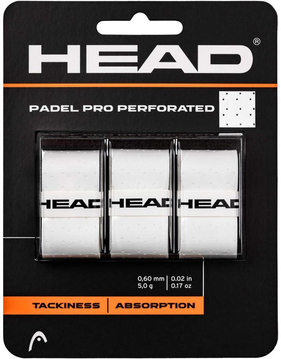 Head Padel Pro perforated 3pcs Wit