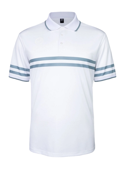 Men Printed Stripe Polo (S)