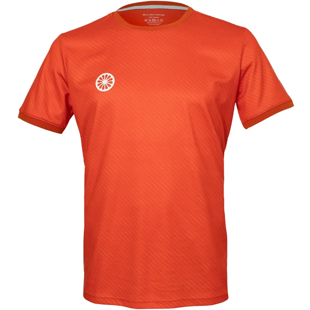 Men Pique Printed Tee (Rood, S)