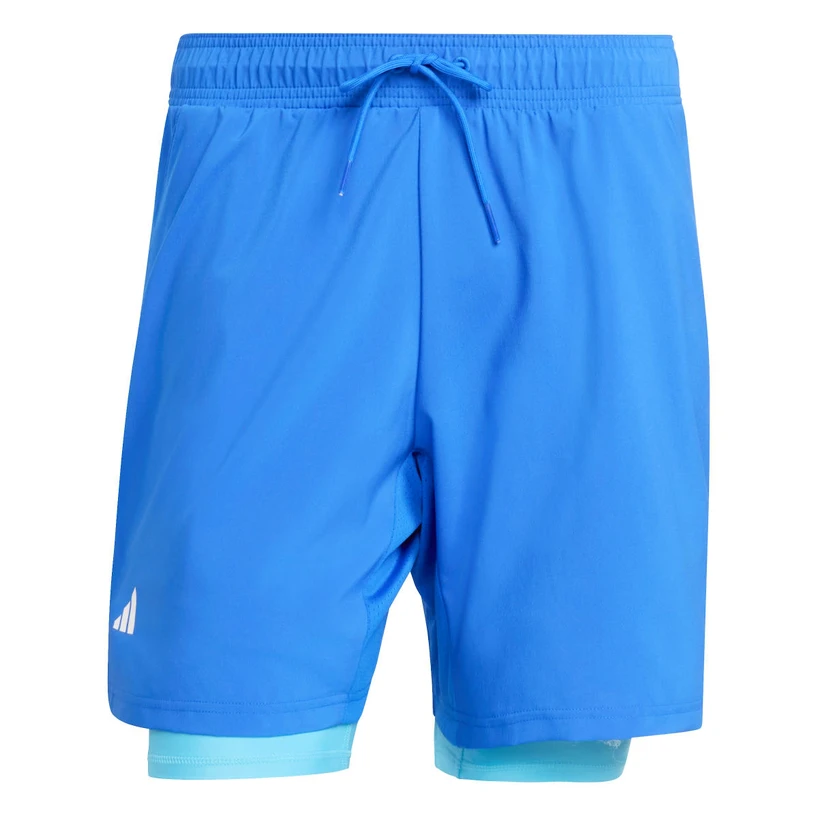 Adidas Club 2 in 1 Short (S, Blauw)
